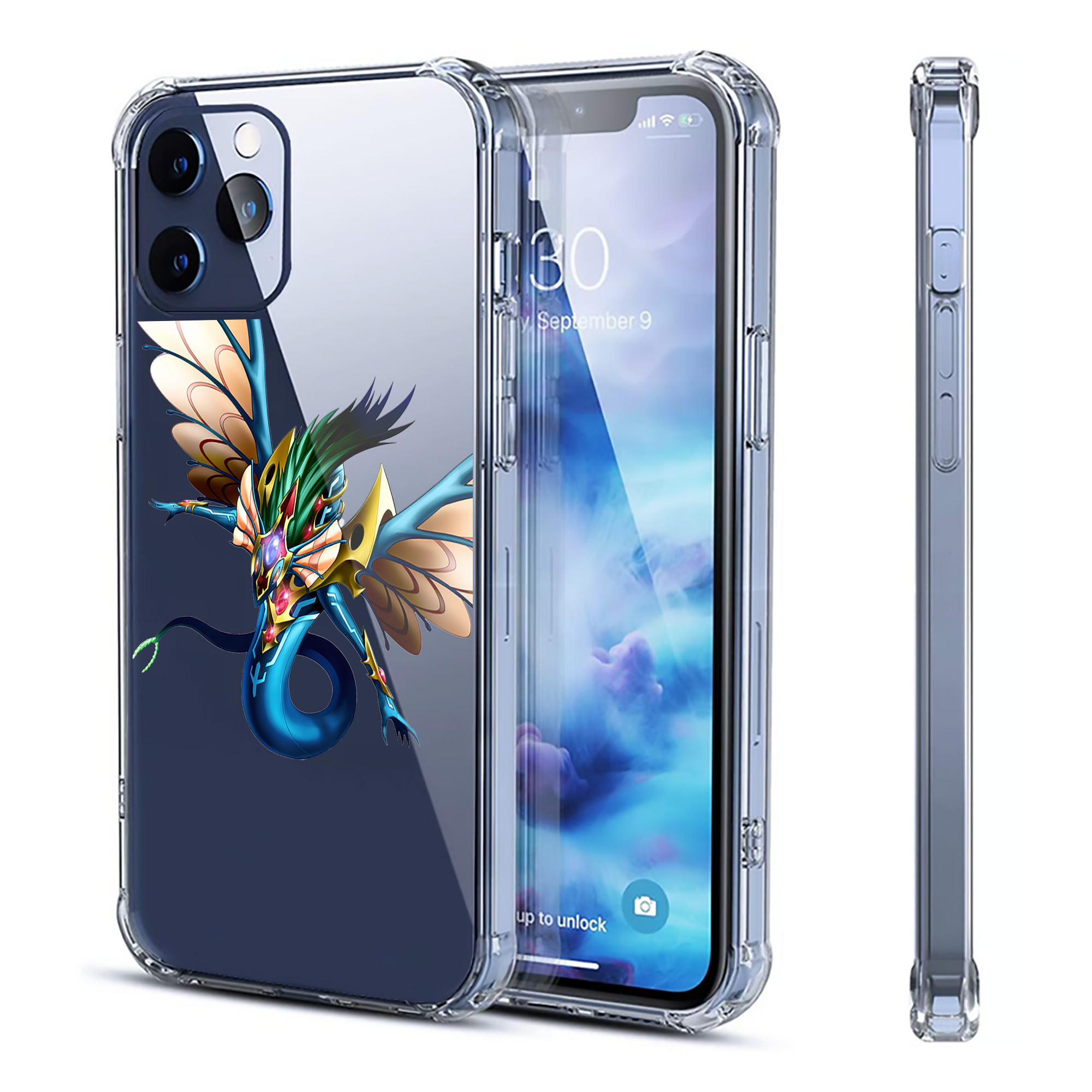 （画像用） 遊☆戯☆王 Yu-Gi-Oh! 【iPhone 12シリーズ対応】透明スマホケース（クリアソフトケース）